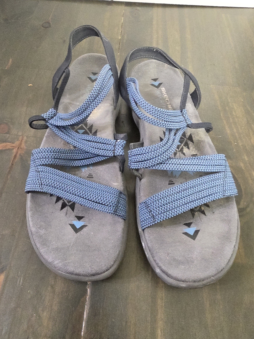 Skechers Blue Strappy Women's Sandals